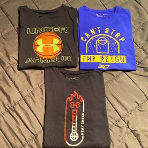 3 Under Armour t-shirts!